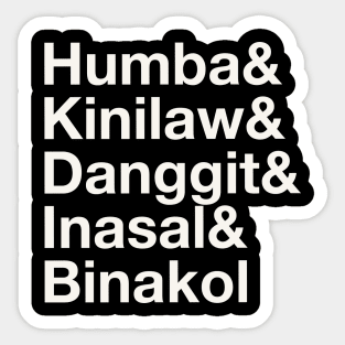 BISAYA VISAYAN CEBUANO FOOD Sticker